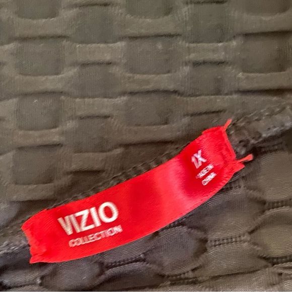 Vizio Collection Scrunch Leggings Women’s 1X Black Calf Length Athleticwear - Picture 3 of 5